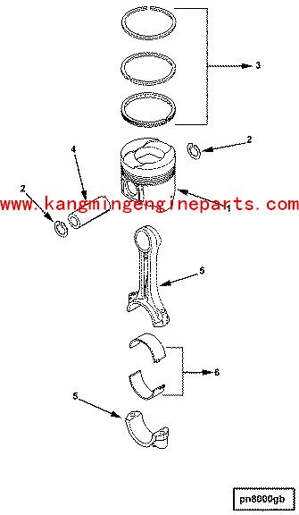 engine parts B3.3 c6205312200 set, piston ring