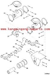 Element air cleaner 3013210 For engine parts KTA19