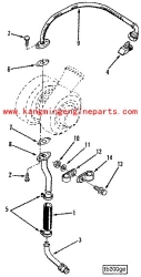 CCEC genuine diesel engines AS160225NF Hose Plain