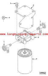 engine parts 6CT 3100307 Resistor Corrosion Dongfeng