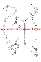 CCEC kta-19 206943 union male generator engine parts