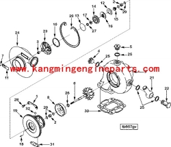 DCEC engine parts B series kit turbo repair 3575169