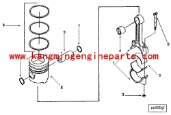 东风康明斯6CT卡车活塞组件3800320