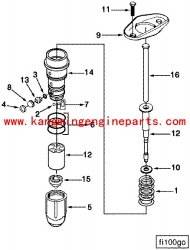 康明斯应急发电机组用NTA855喷油器3054219