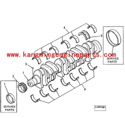 康明斯矿用卡车配件6BT曲轴止推瓦3906230