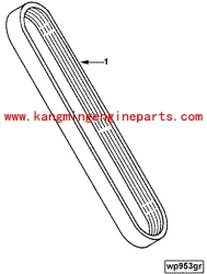 康明斯挖掘机配件6BT5.9柴油机风扇皮带3288856