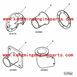 marine equipment parts KT-19 connection sea water 3200882