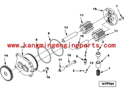 Genuine engine parts M11 L10 gear lub oil pumping 3820795