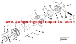 Engine parts KT-19 gear lub oil pumping 3049543