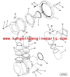 engine parts ship parts ktta19 support sea water pump 3034483