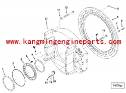 康明斯车用配件KTA38-G5 KTA50后油封座垫圈205571