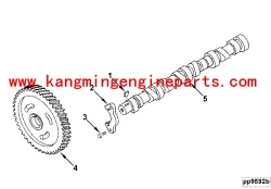 Hubei engine parts diesel engine parts 4BT camshaft 3929885